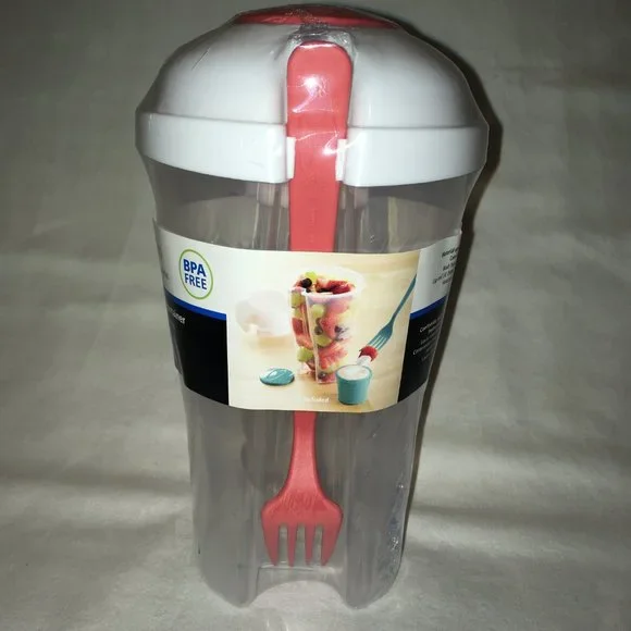 New Salad On the Go Cup with Utensils - Picture 3 of 6